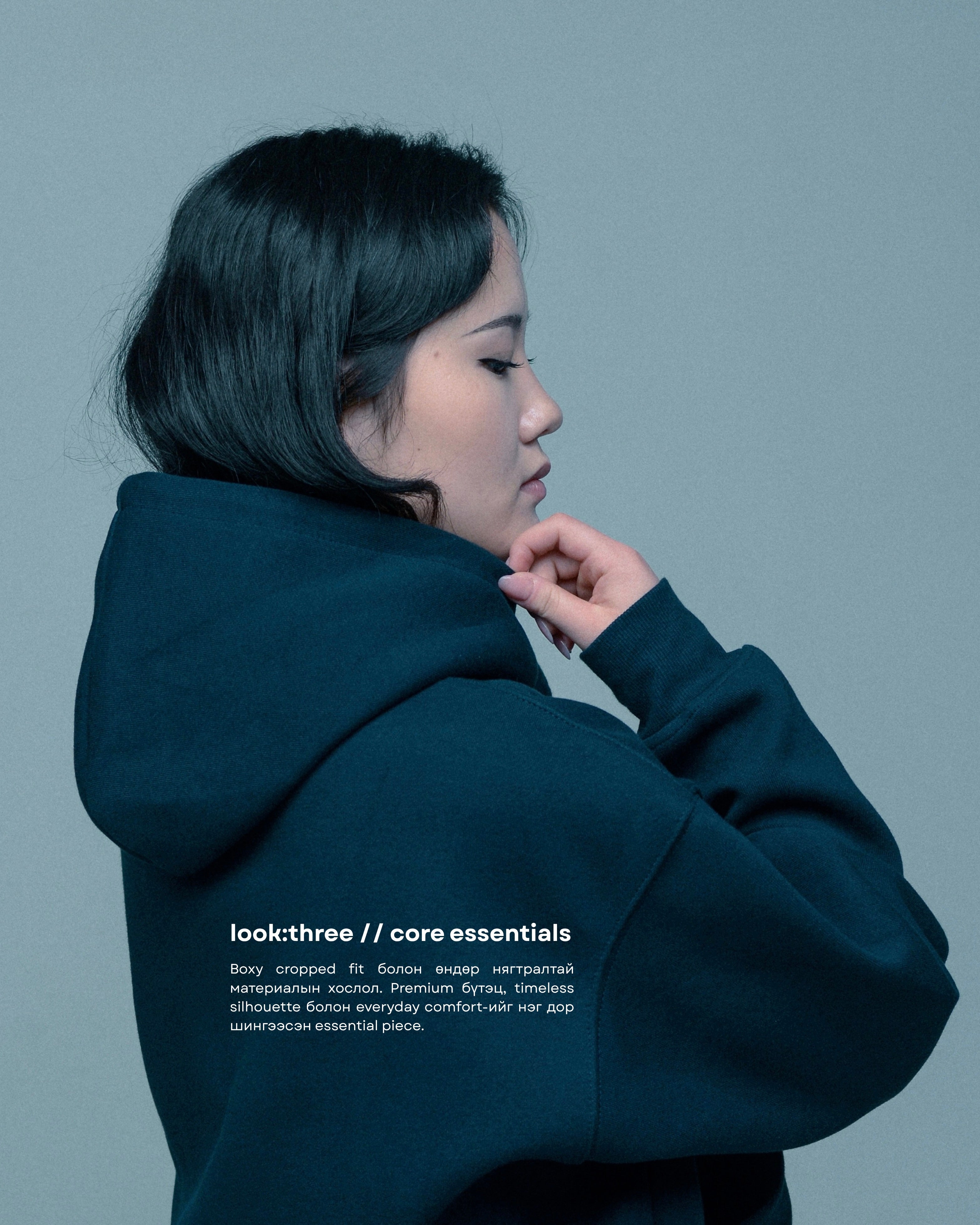500GSM Cropped Hoodie
