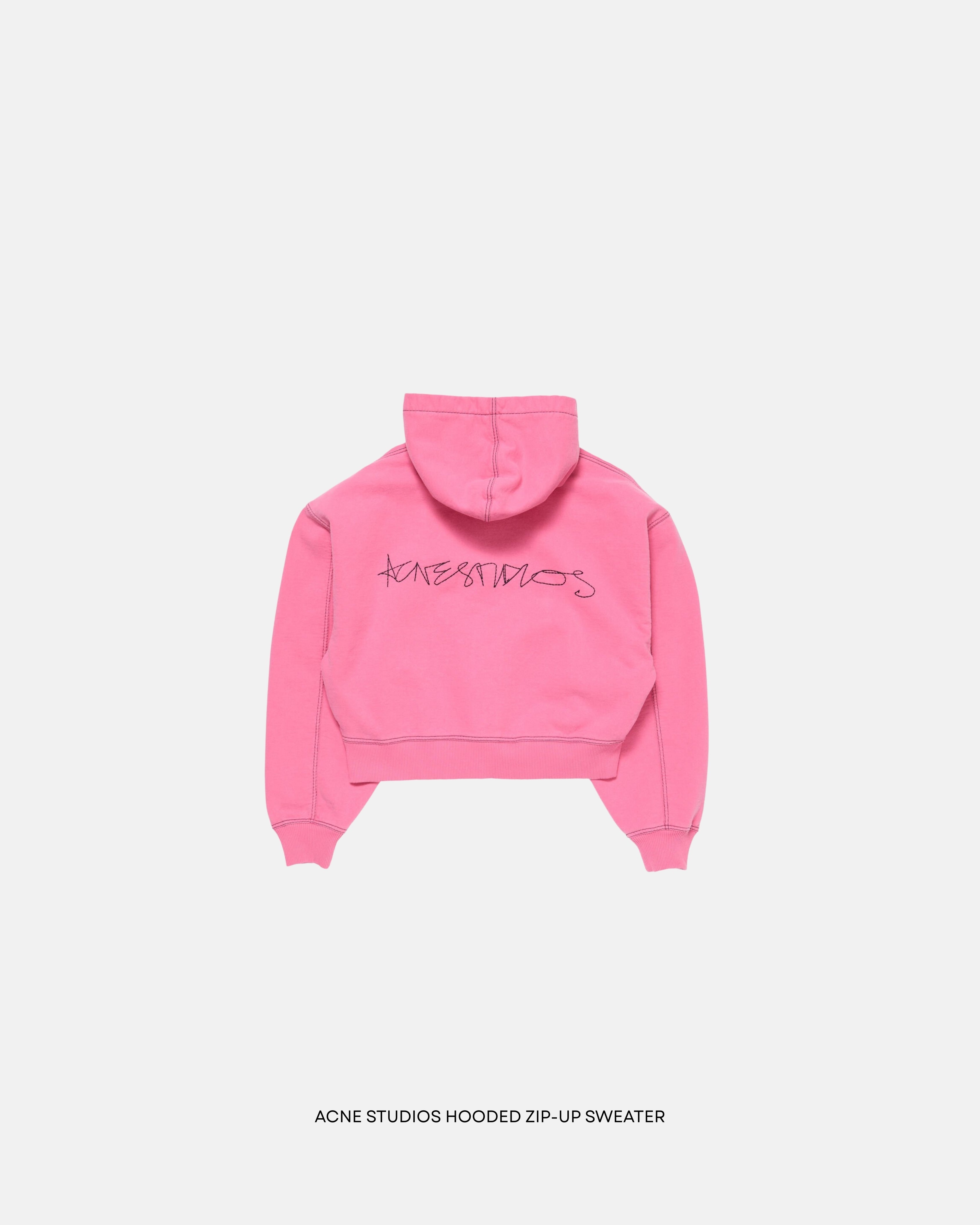Acne studios HOODED ZIP-UP SWEATER