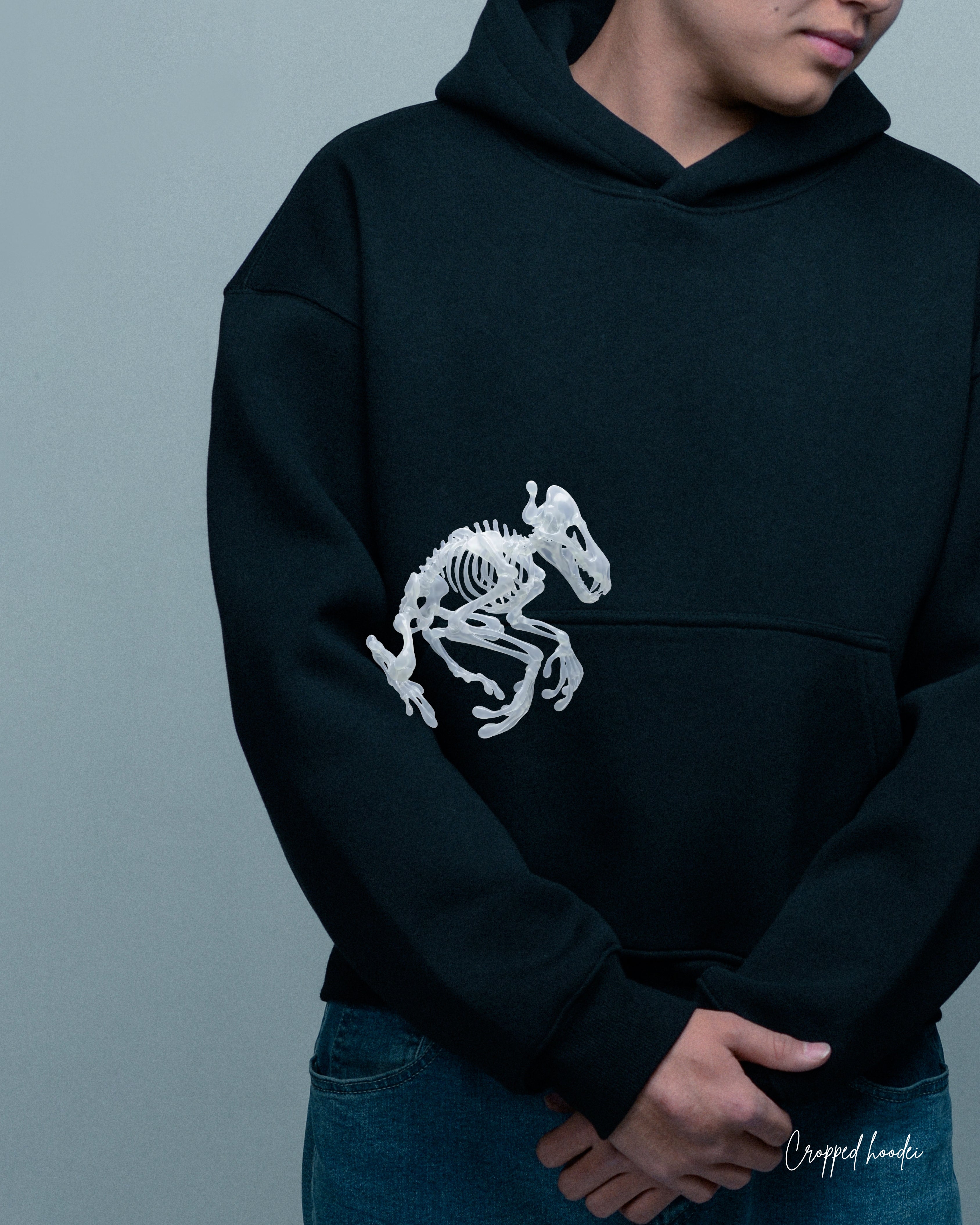 500GSM Cropped Hoodie