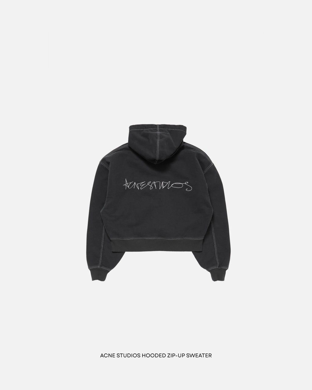 Acne studios hooded zip-up sweater