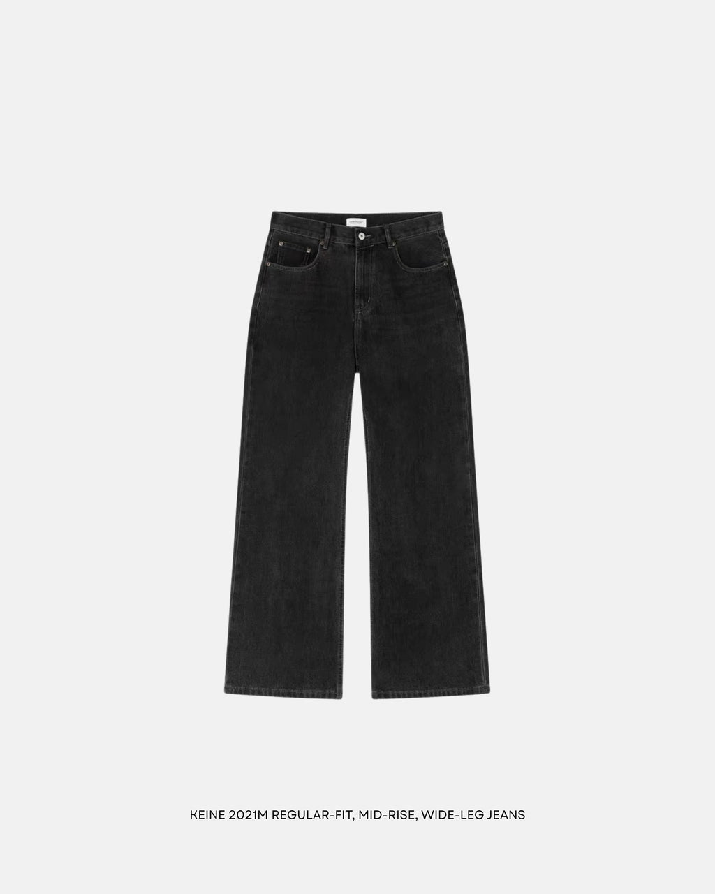 2021M Regular Fit Mid Rise Wide Leg Jeans