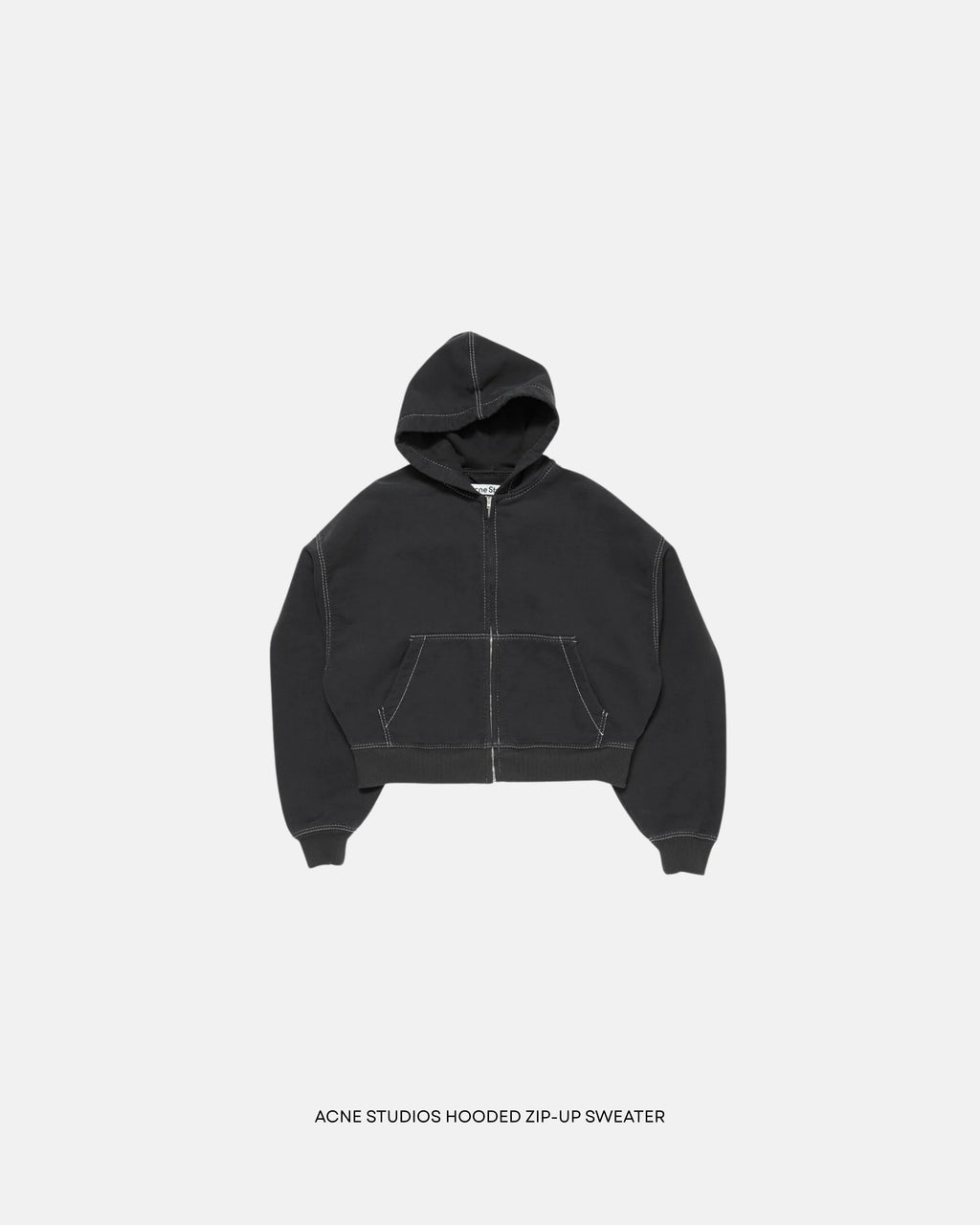 Acne studios hooded zip-up sweater