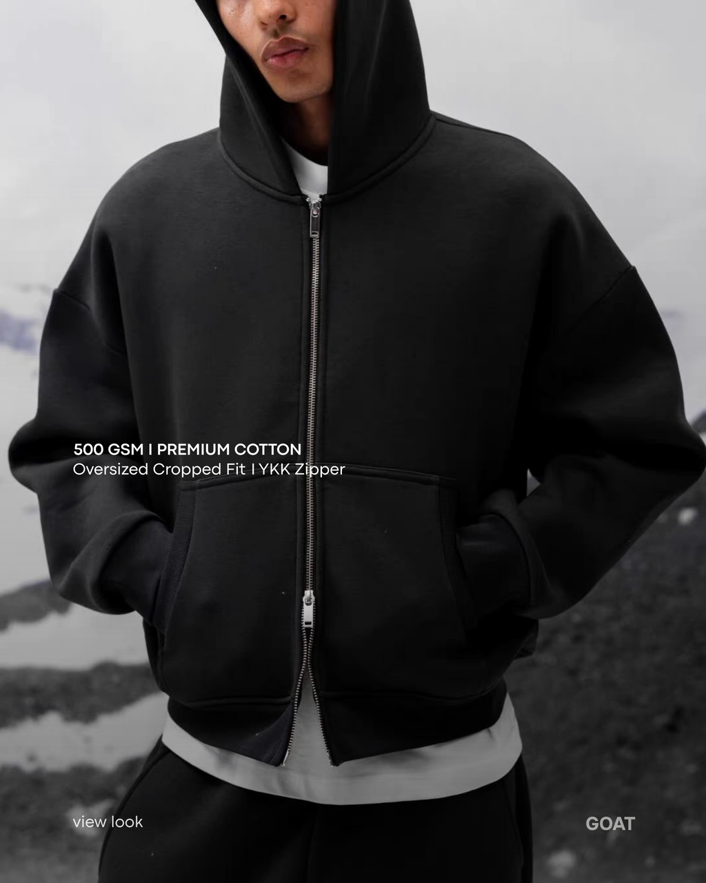The Cropped Zip Hoodie