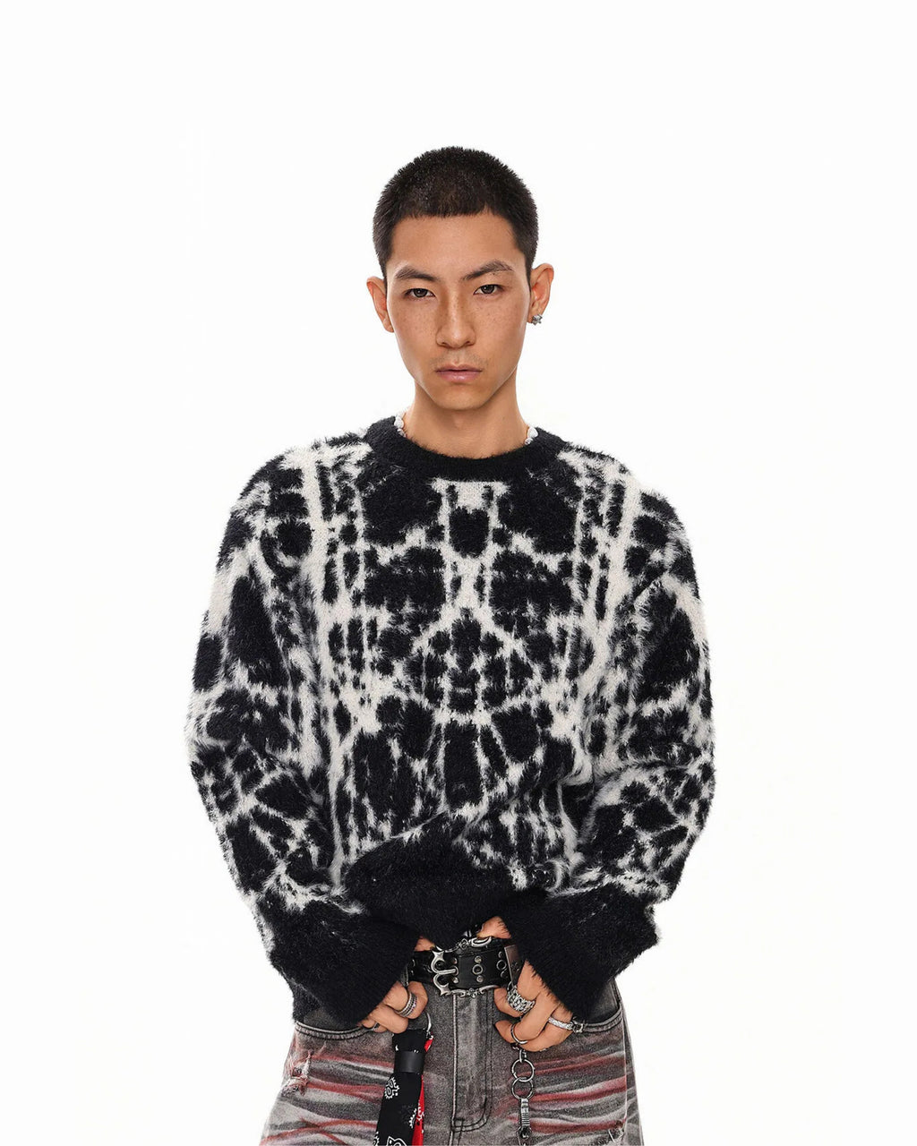 Abstract Knit Long Sleeve