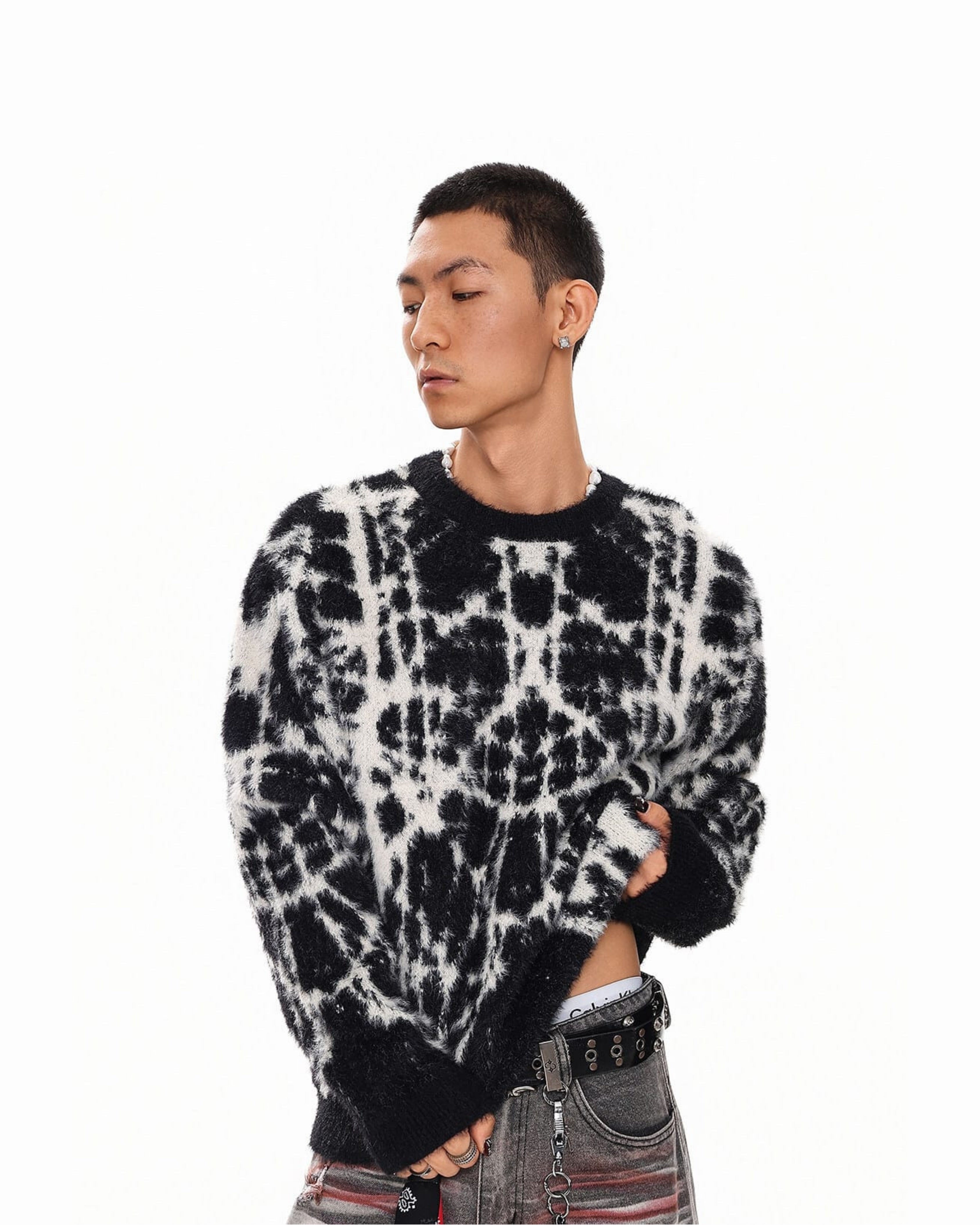 Abstract Knit Long Sleeve