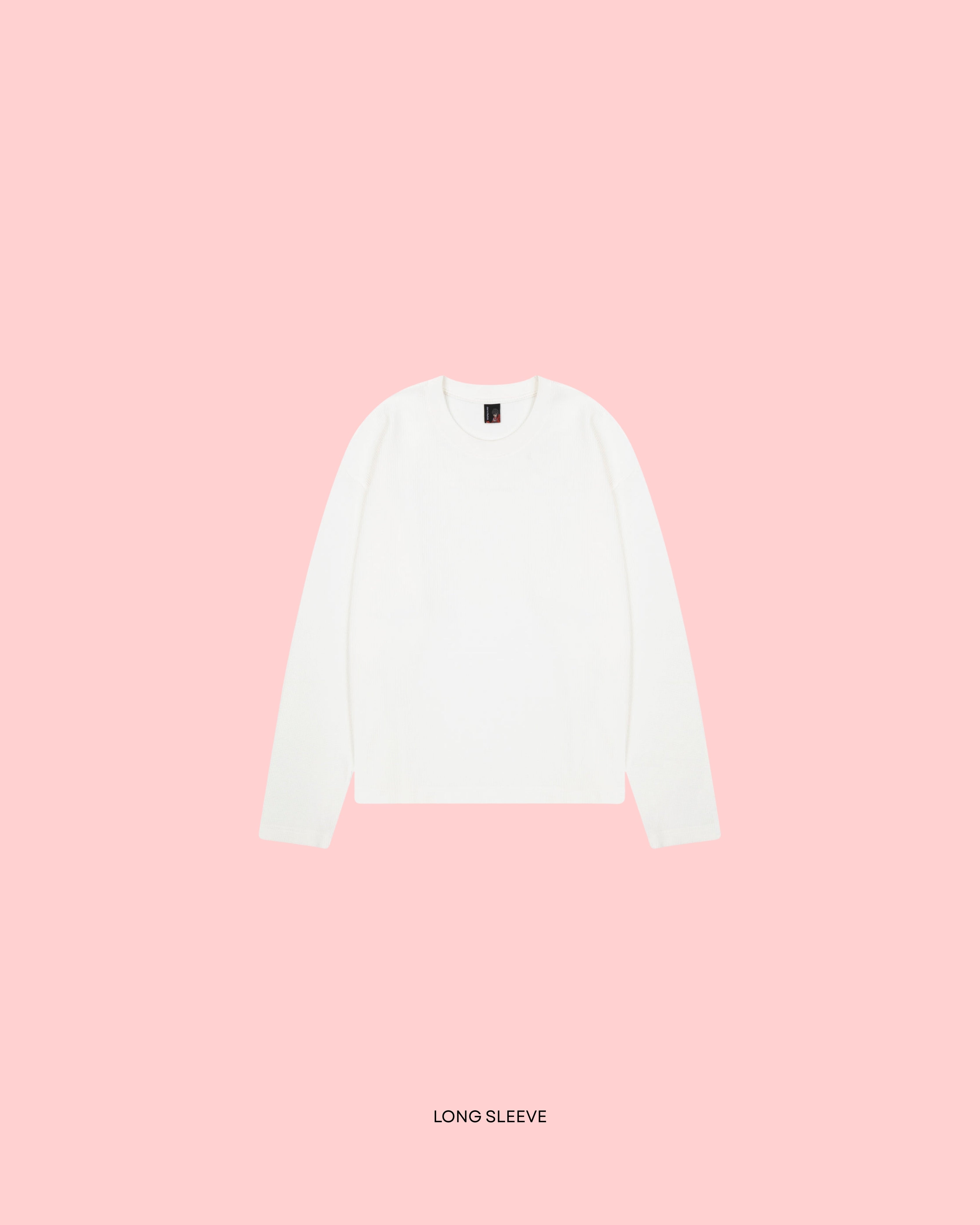 Blossom Embroidered Waffle Knit Long Sleeve T Shirt