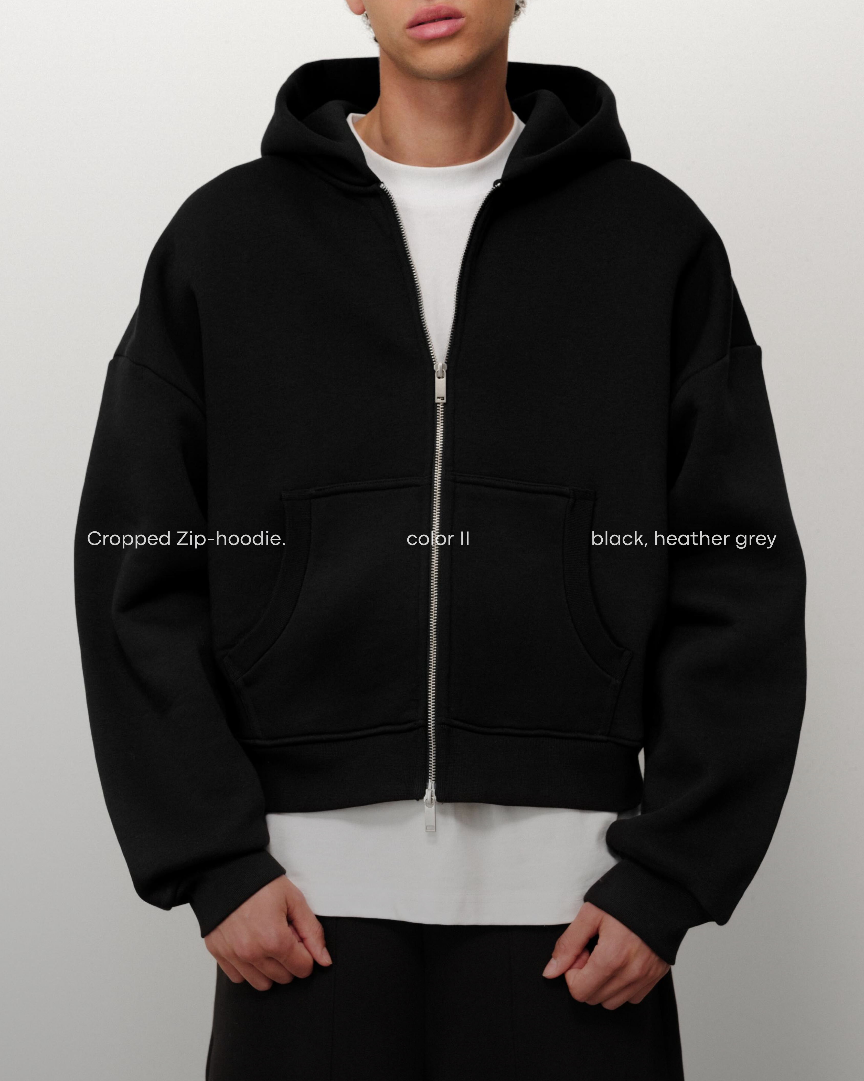 The Cropped Zip Hoodie
