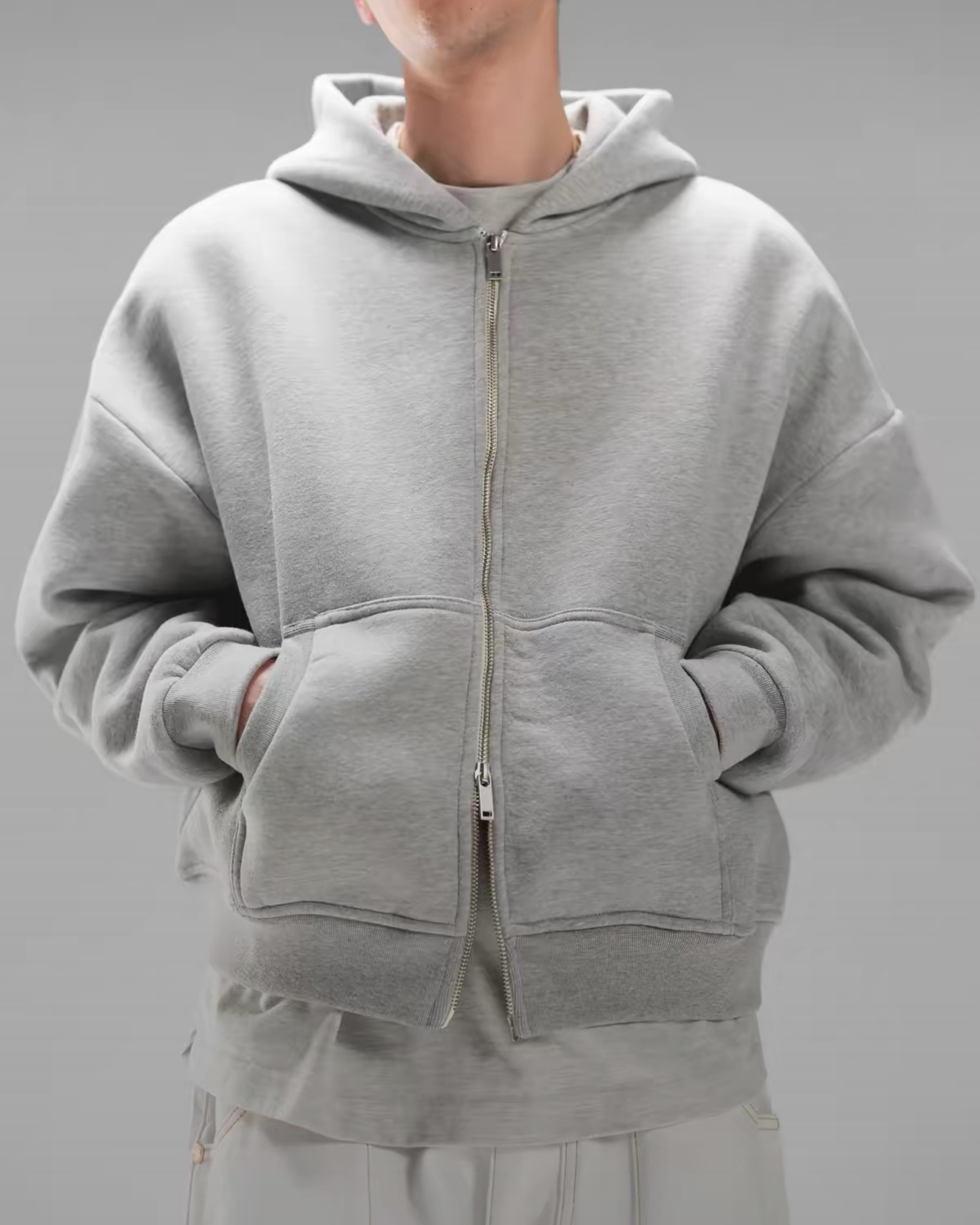 The Cropped Zip Hoodie