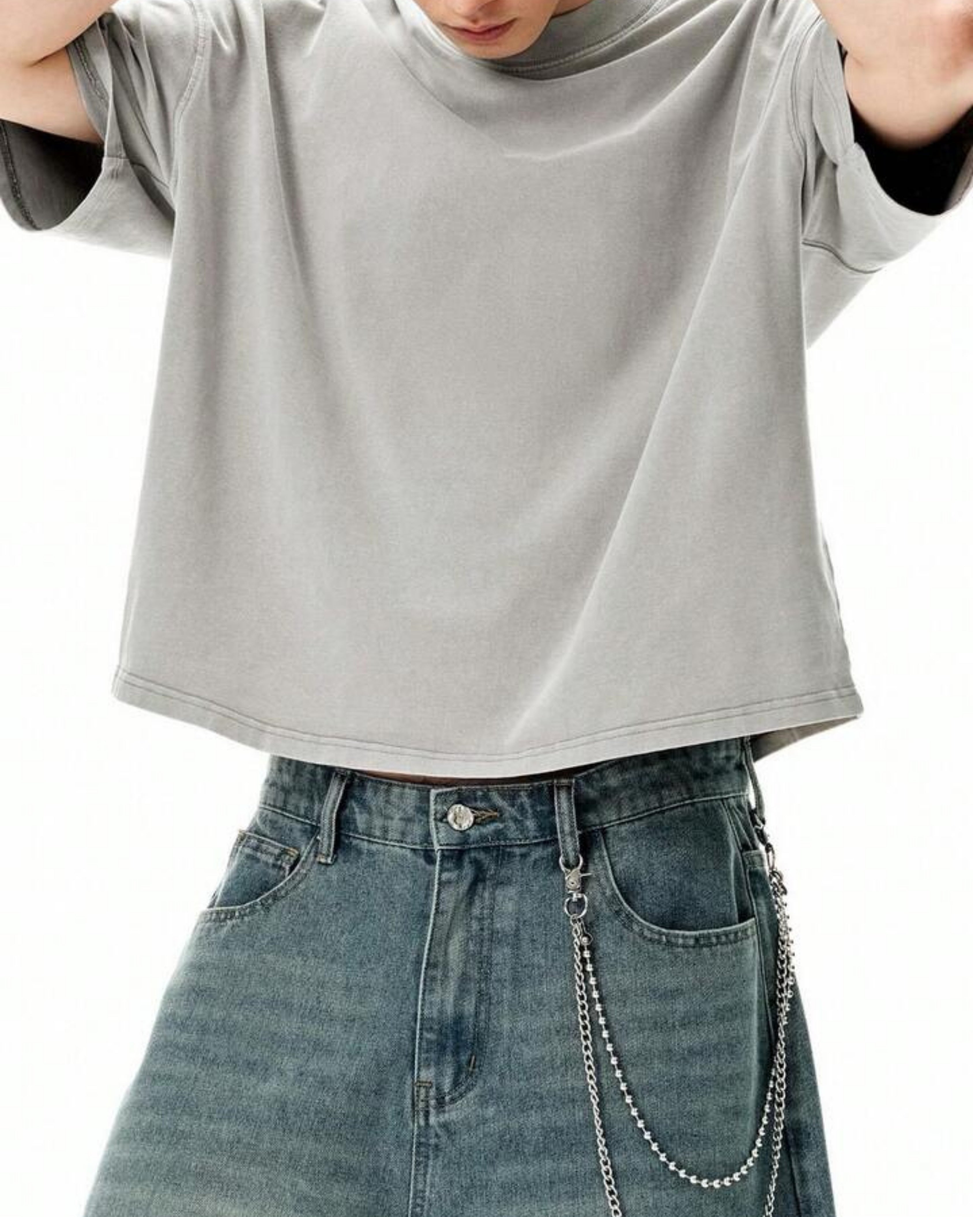 Boxy Oversized cropped tee