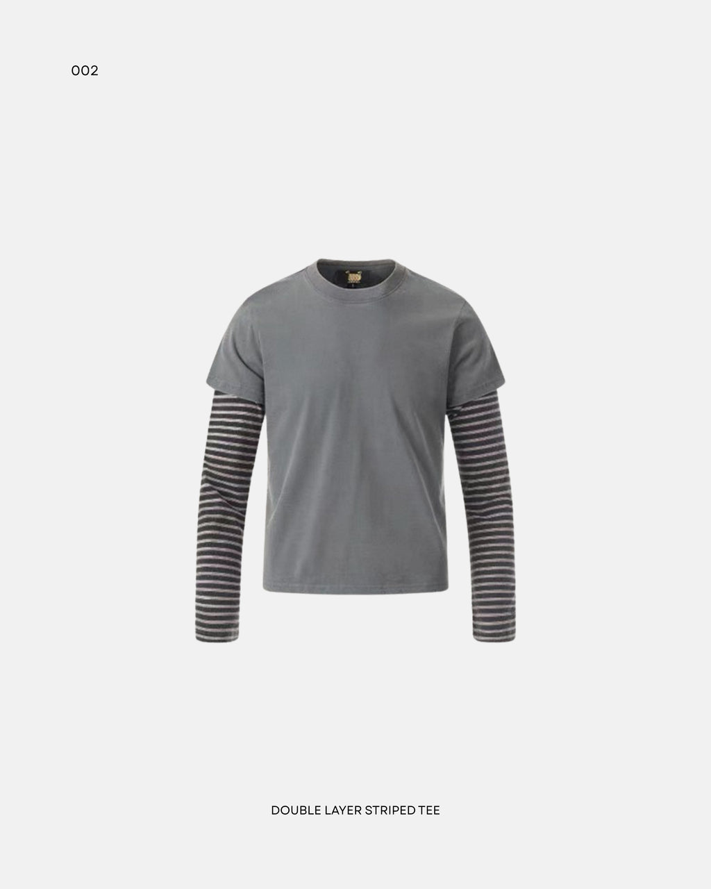 Double layer striped tee