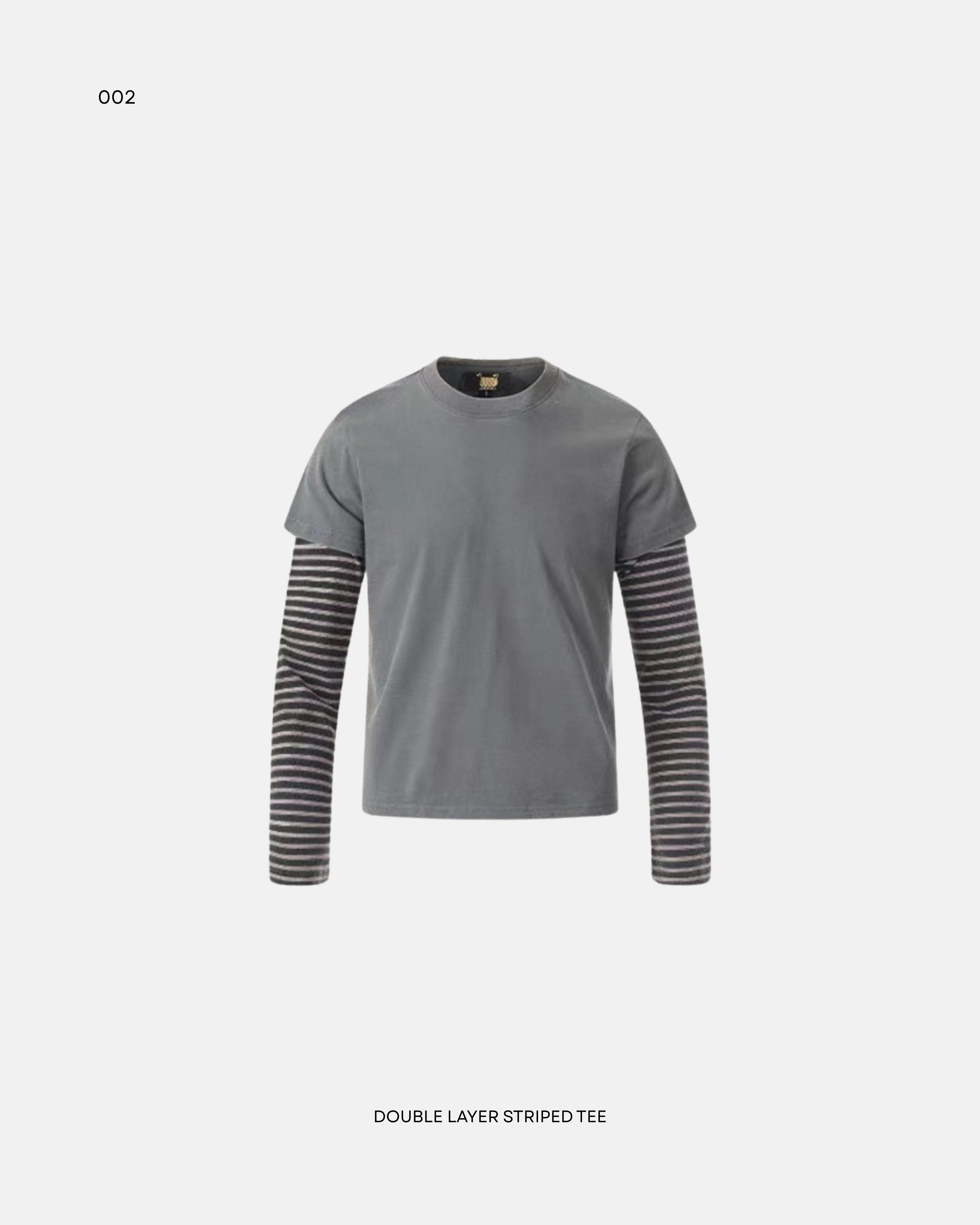 Double layer striped tee