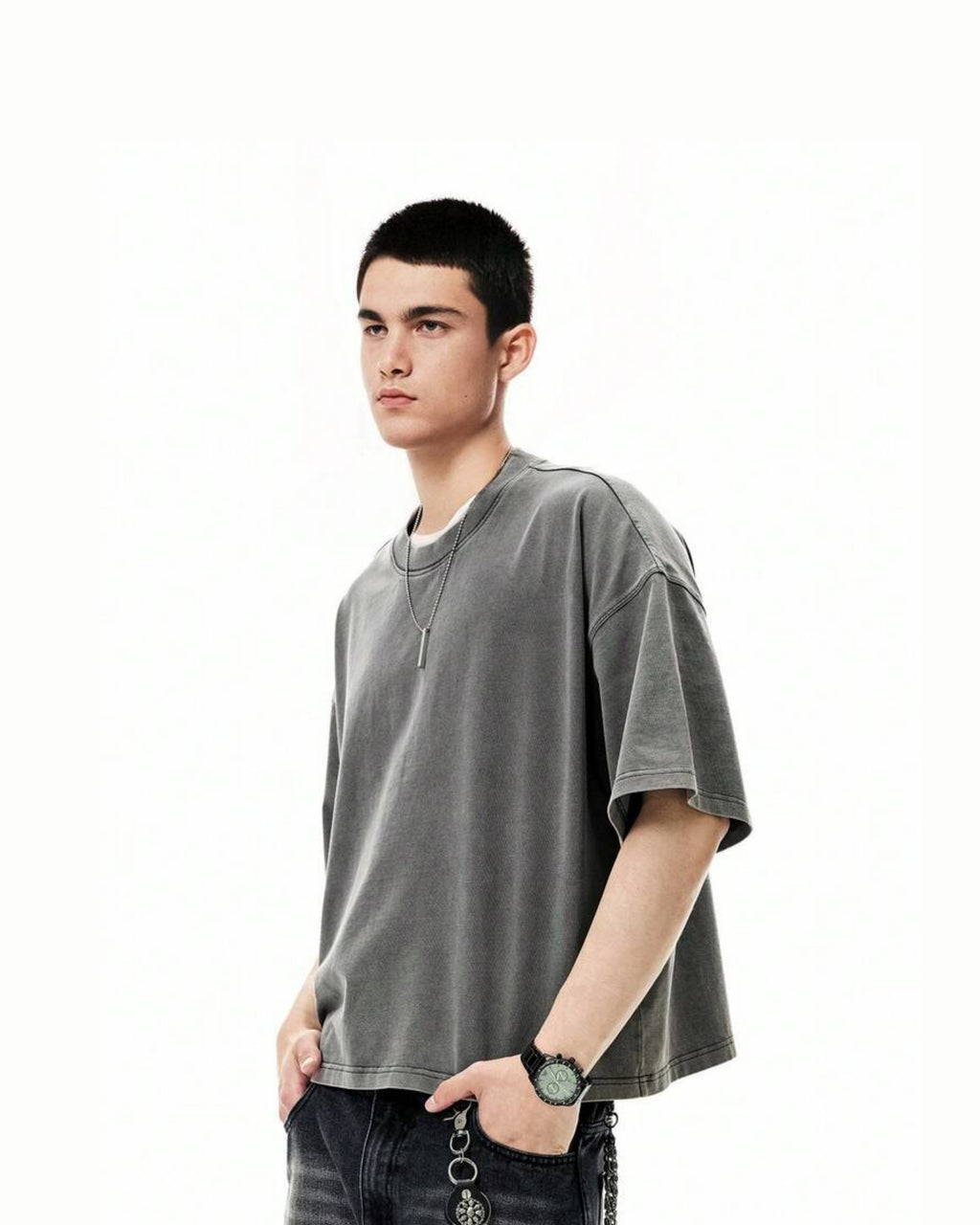 Boxy Oversized cropped tee