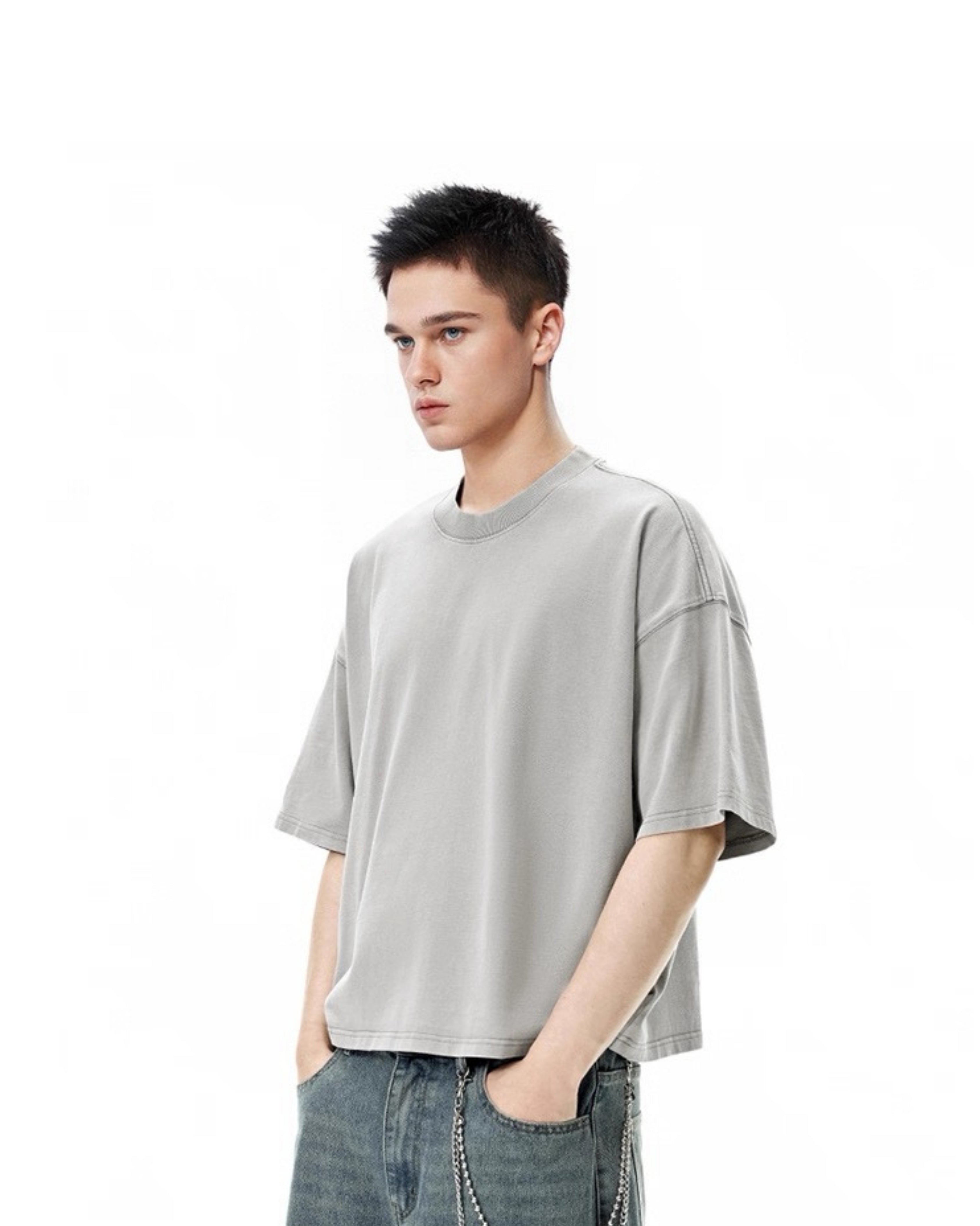 Boxy Oversized cropped tee