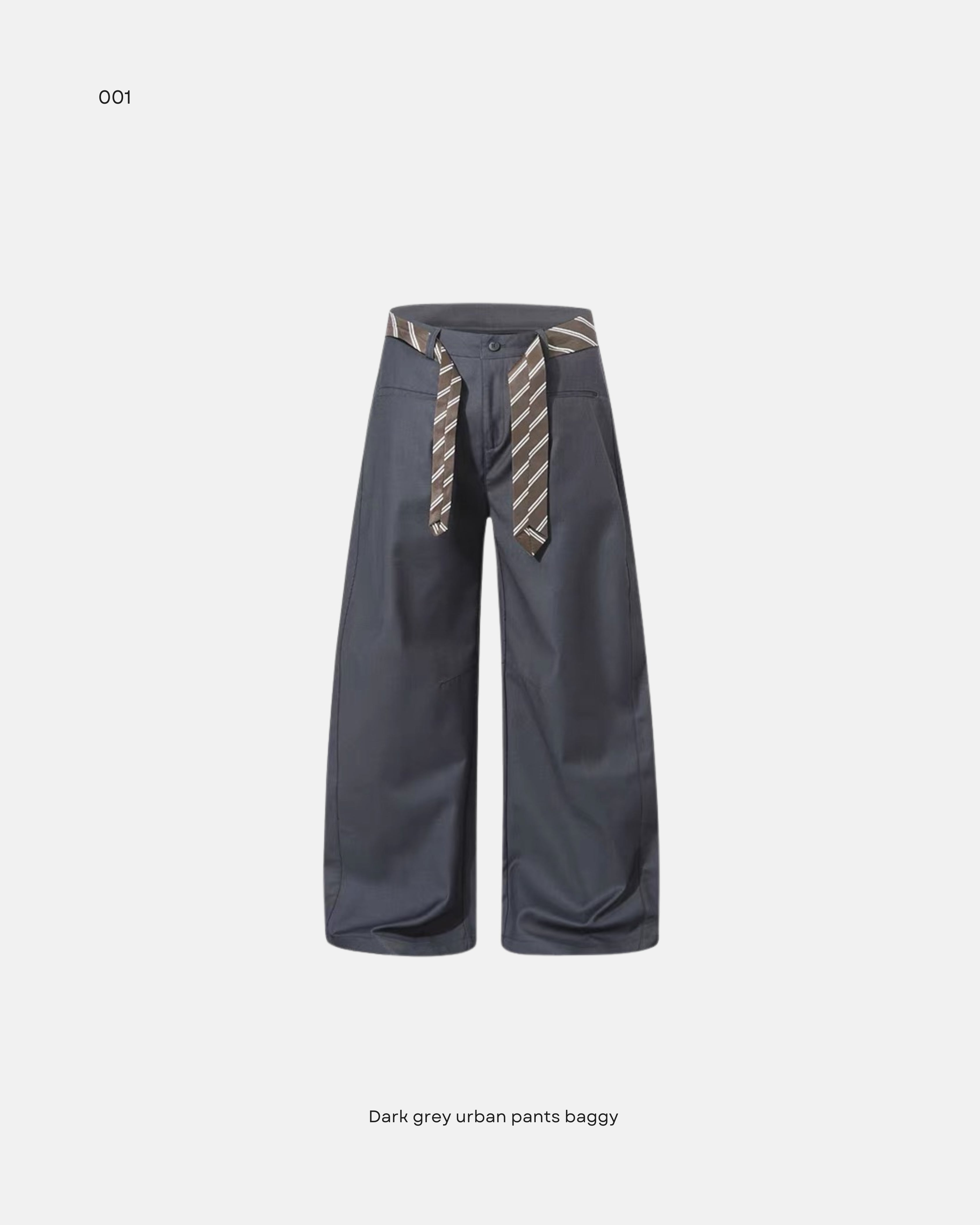 Dark grey urban pants baggy
