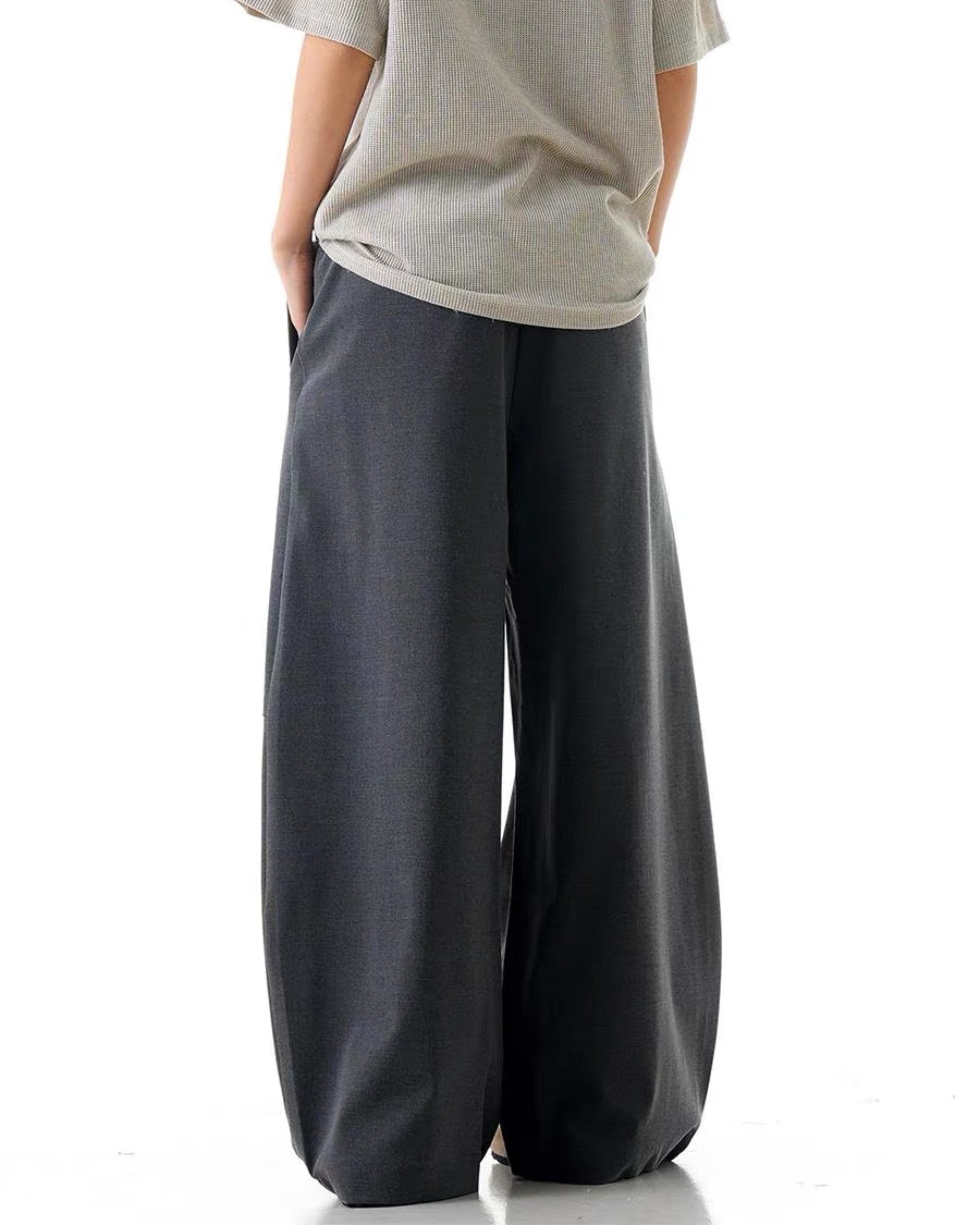 Retro drape barrel suit pants