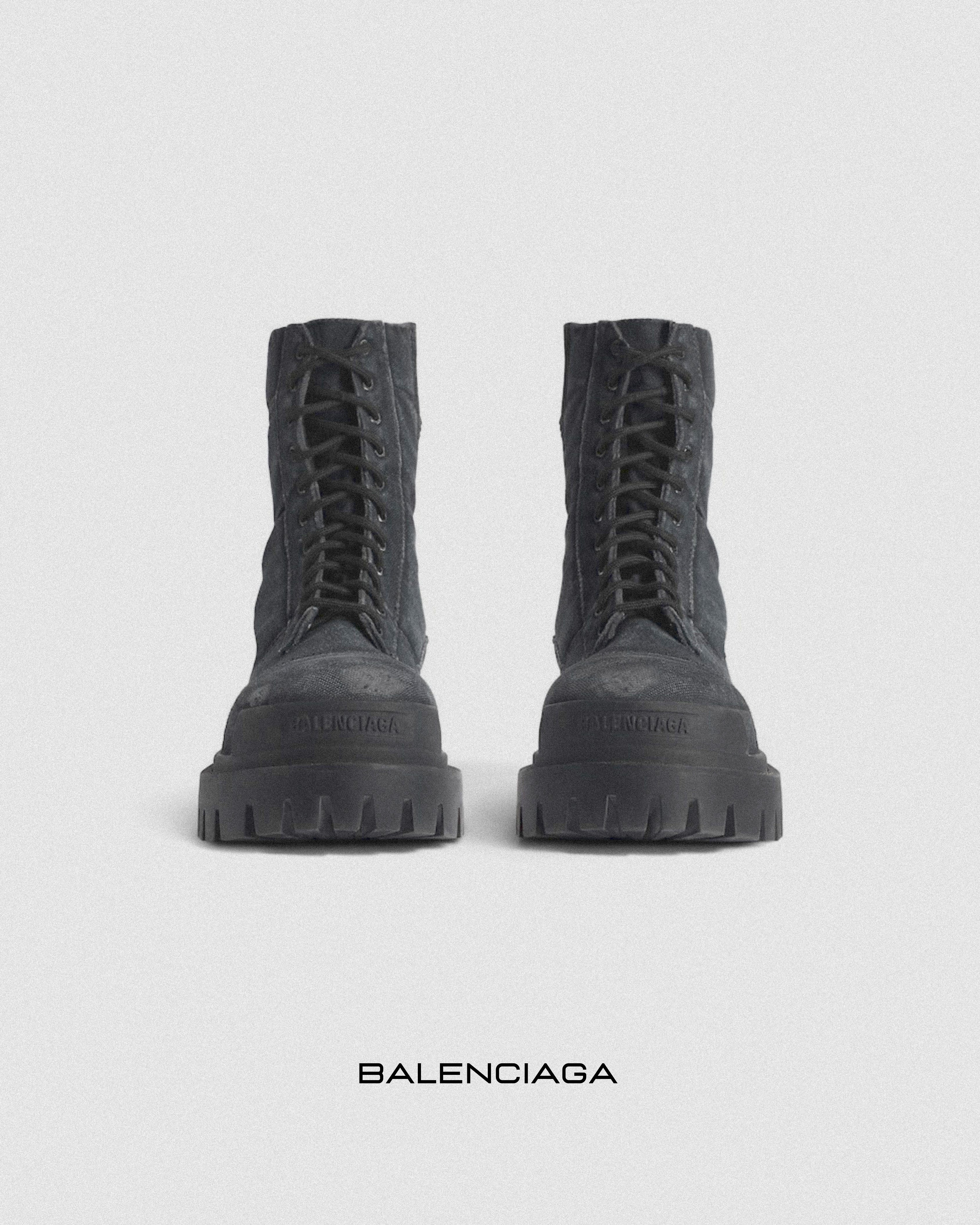 Balenciaga combat strike boots