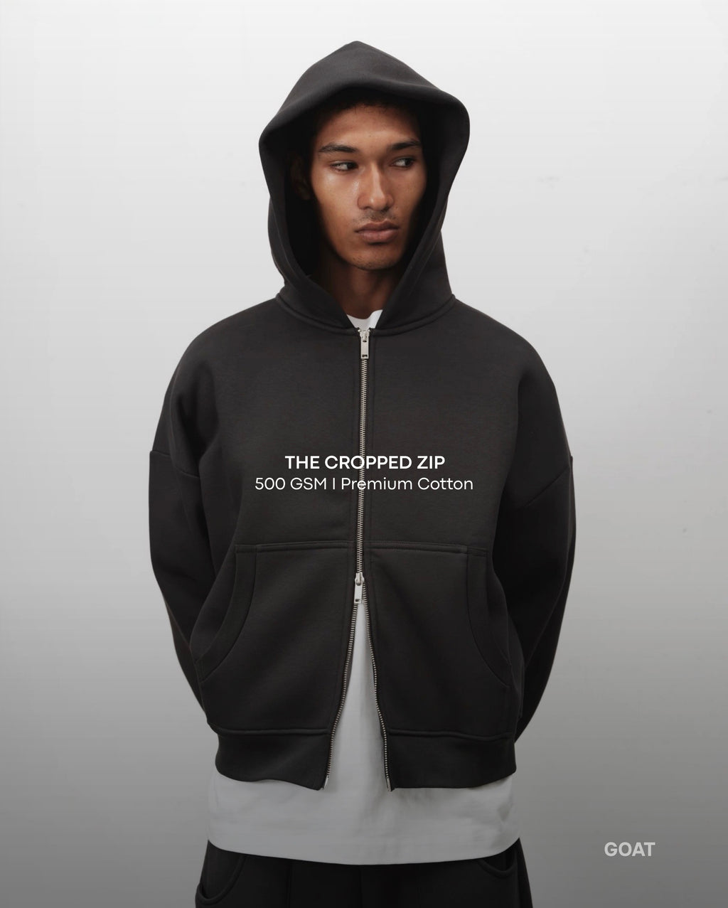 The Cropped Zip Hoodie