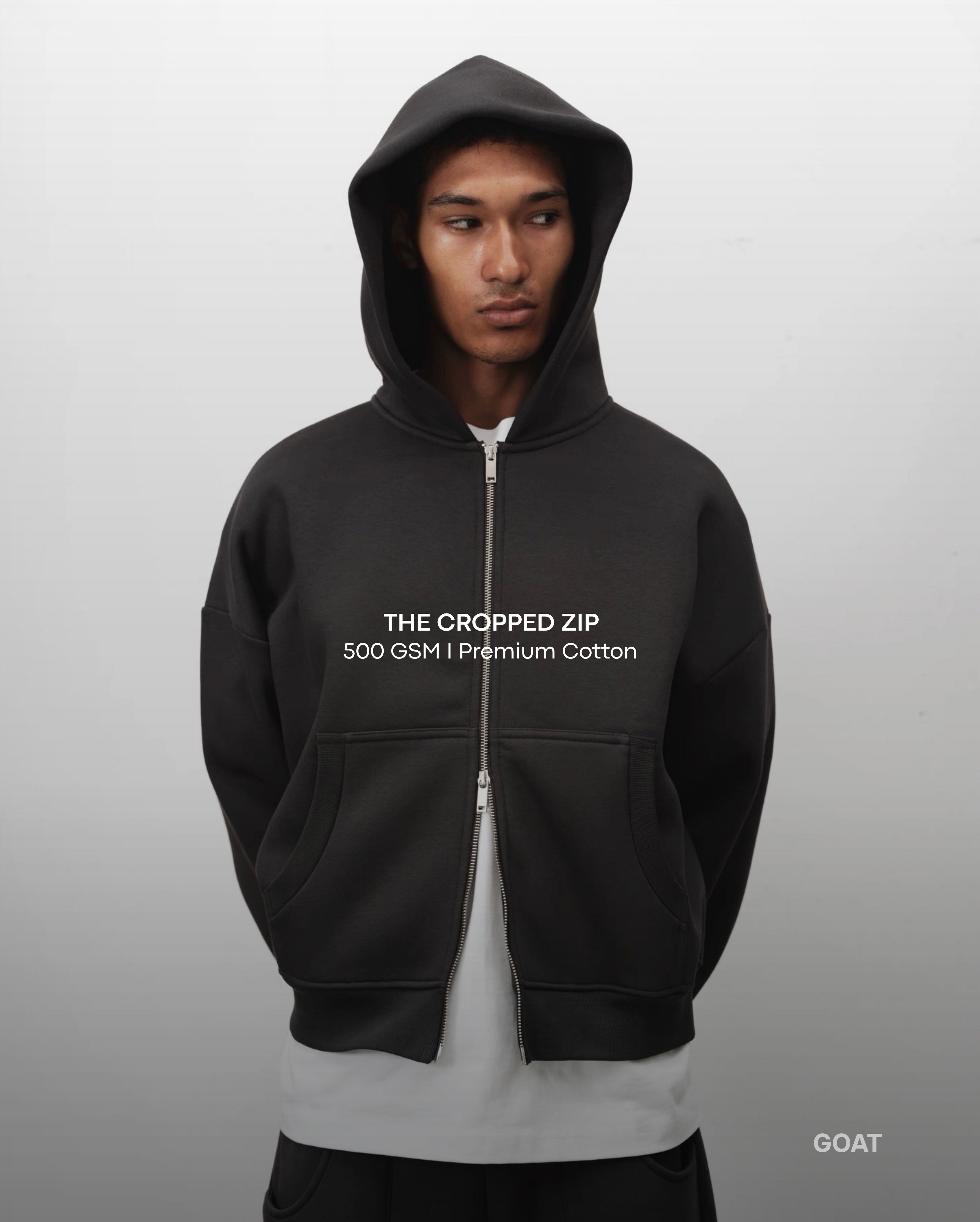 The Cropped Zip Hoodie