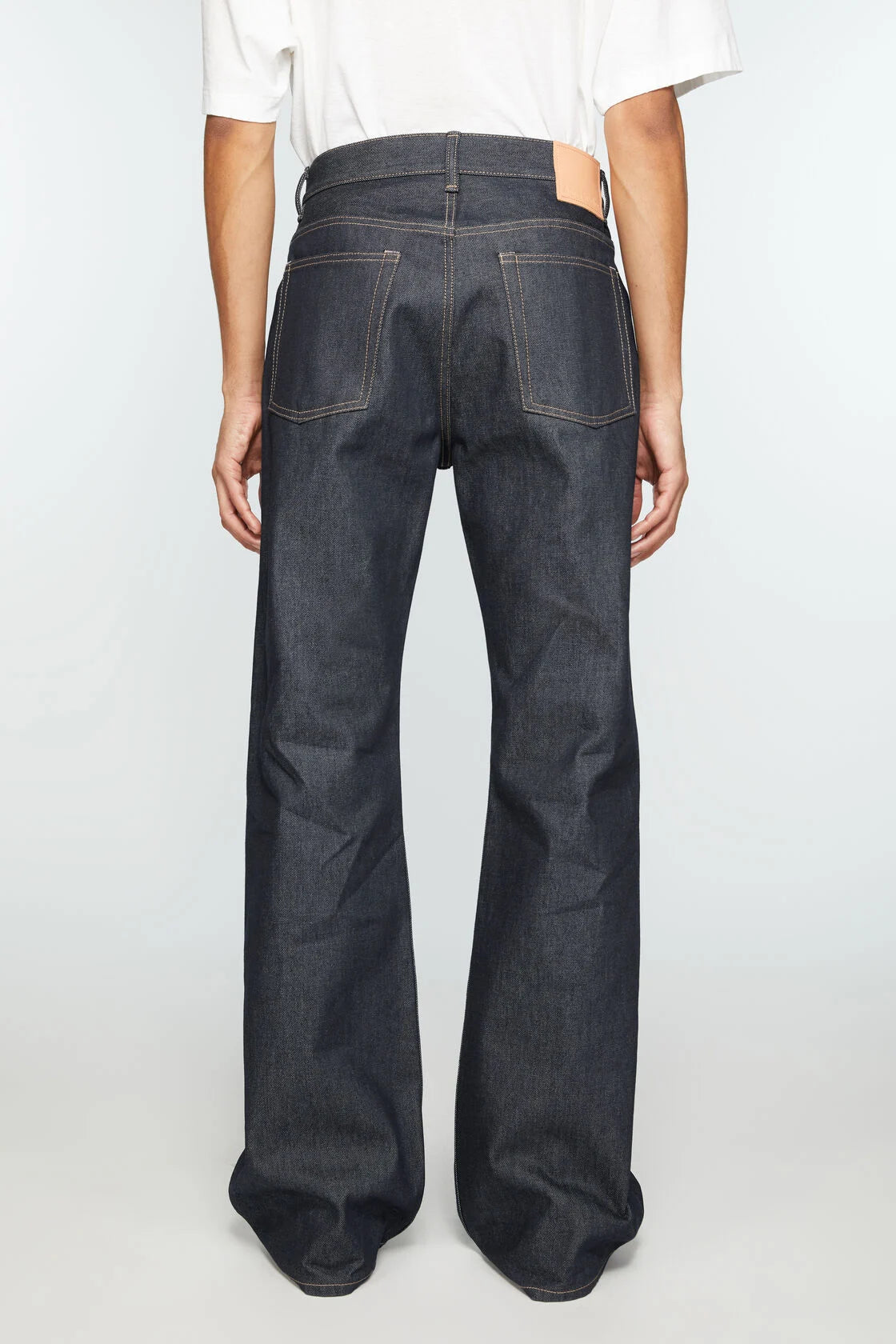 Acne Studios 2021M Regular Fit Mid Rise Wide Leg Jeans