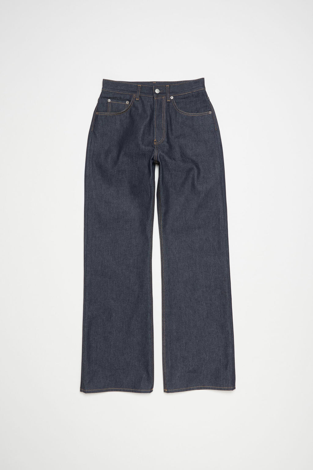 Acne Studios 2021M Regular Fit Mid Rise Wide Leg Jeans